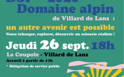 Un scénario réaliste pour la DSP 2026 du domaine alpin